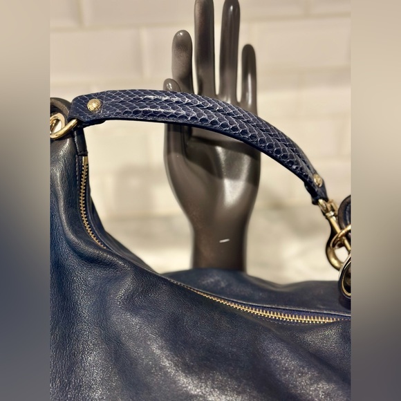 Jimmy Choo Solar Hobo Bag with Python Accents - Comes with COA - Picture 3 of 10